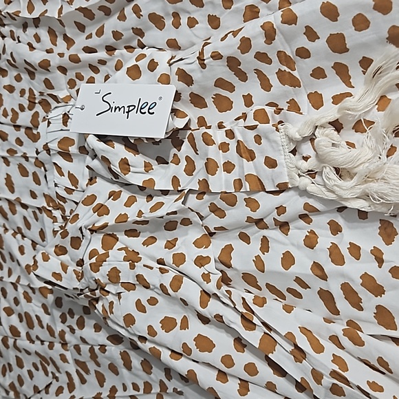 Simple Leopard Print Pants Summer High Waisted Flare Palazzo Pants - Picture 4 of 4